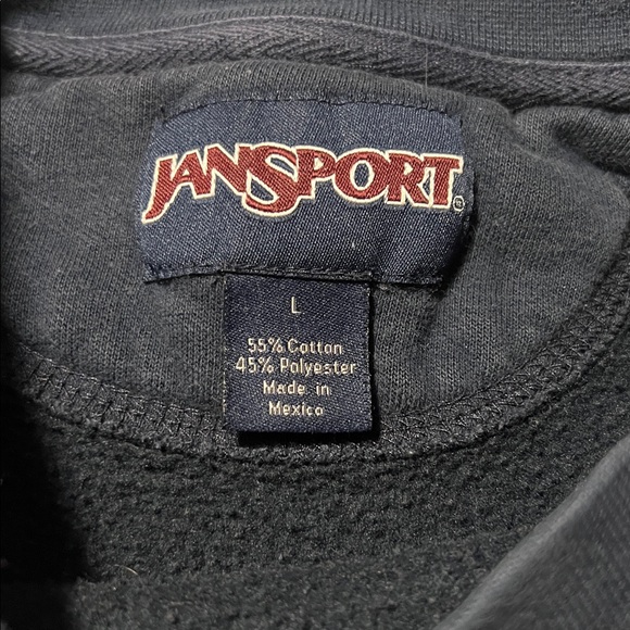 Caltech Men’s Crew Neck Fleece Sweatshirt size L vintage Jansport - Picture 4 of 7